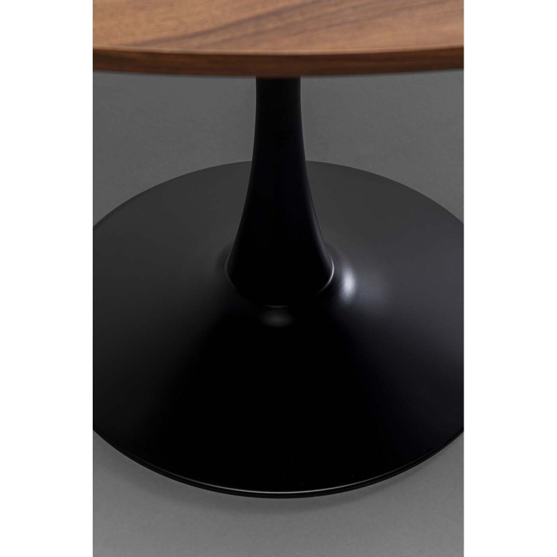 Notenhouten tafel met zwarte poot - Schickeria - Kare Design