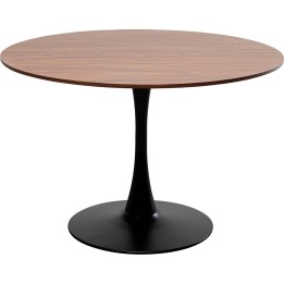 Notenhouten tafel met zwarte poot - Schickeria - Kare Design