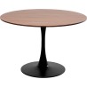 Notenhouten tafel met zwarte poot - Schickeria - Kare Design