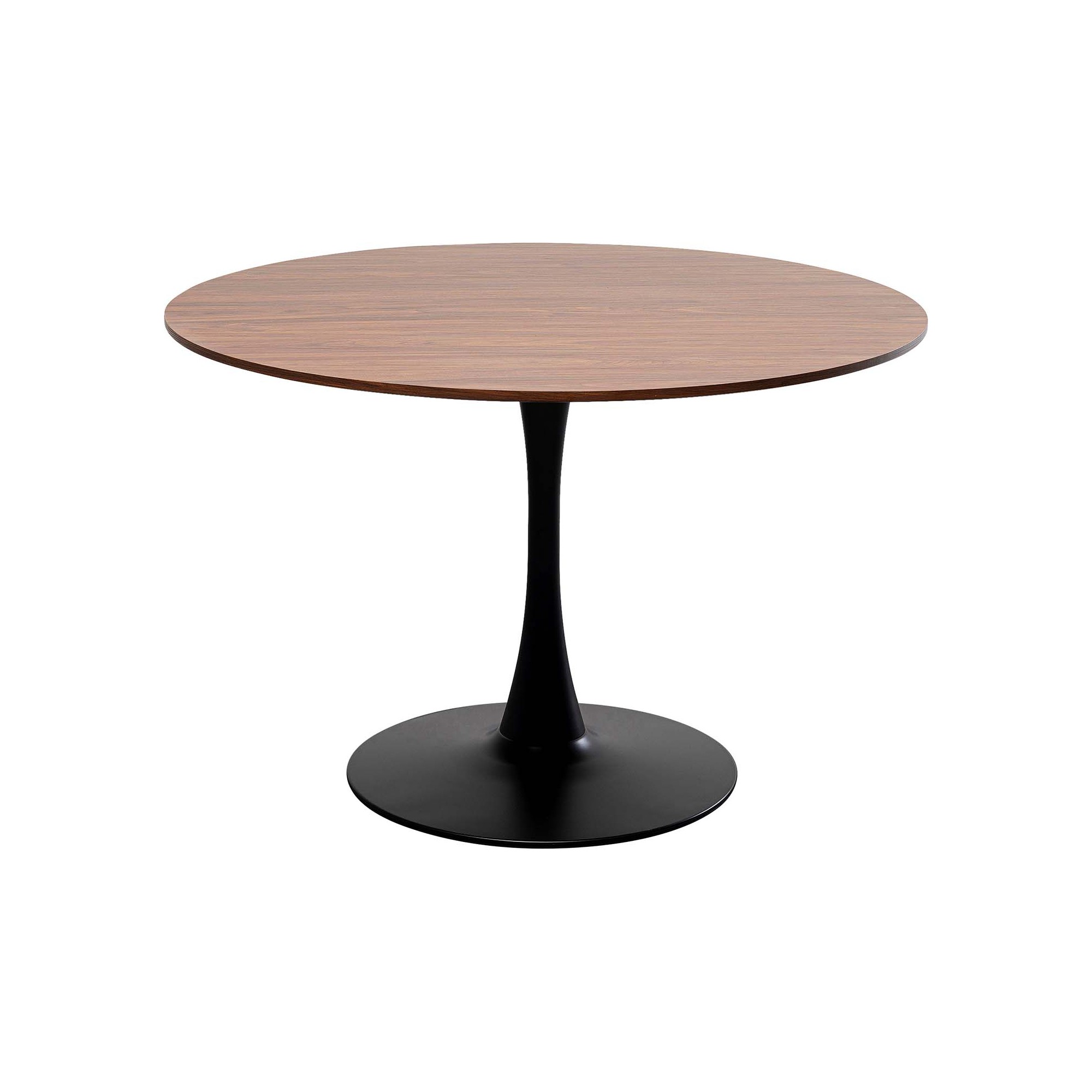 Table Schickeria 110cm walnut and black Kare Design