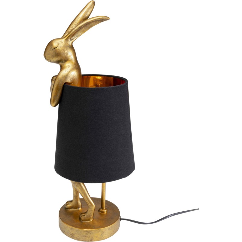 Black and gold rabbit lamp - Animal - Kare Design