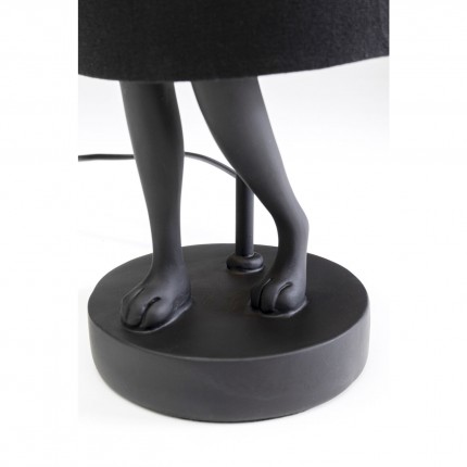 Table Lamp Animal Rabbit black 50cm gold Kare Design