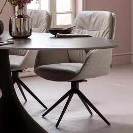 Eigentijdse grijze draaistoel - Amira - Kare Design