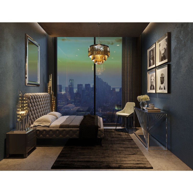 Chaise velours beige - East Side - Kare Design