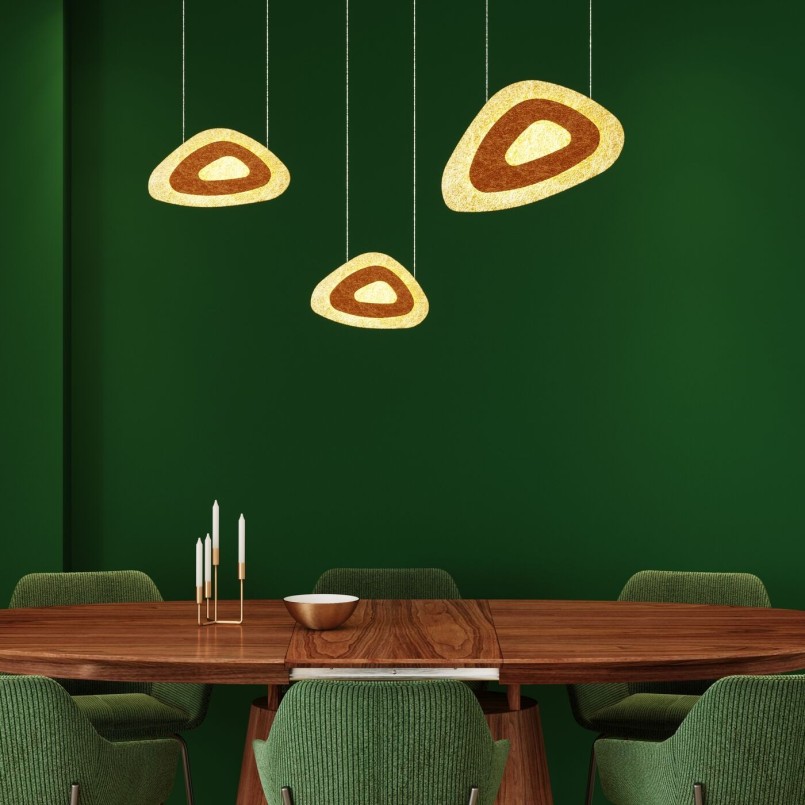 Chair with green contemporary armrests - Avignon - Kare Design