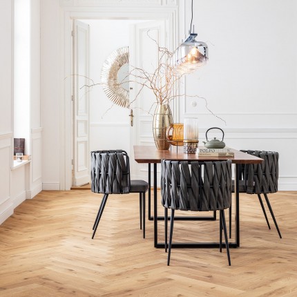 Stoel met armleuningen Cheerio grijs Kare Design