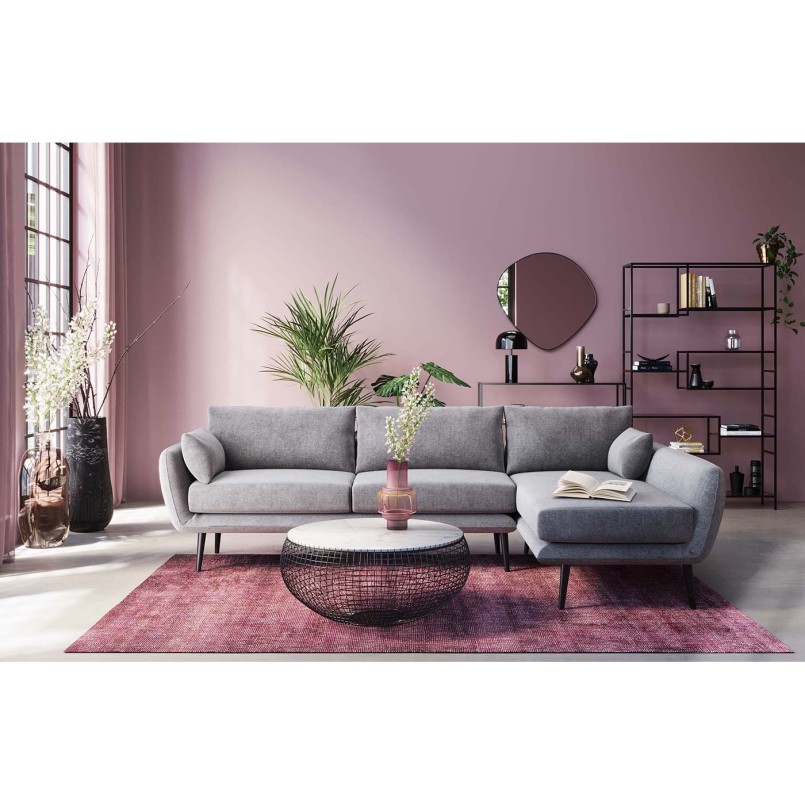 Roze glazen vaas - Kare Design