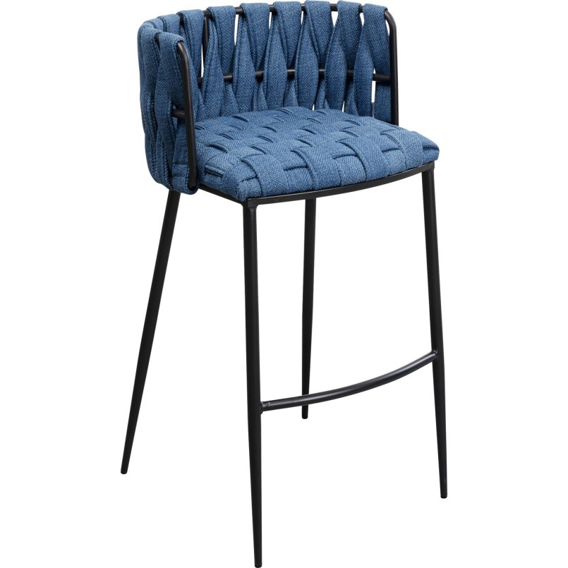 Chaise bar Saluti bleu 77cm