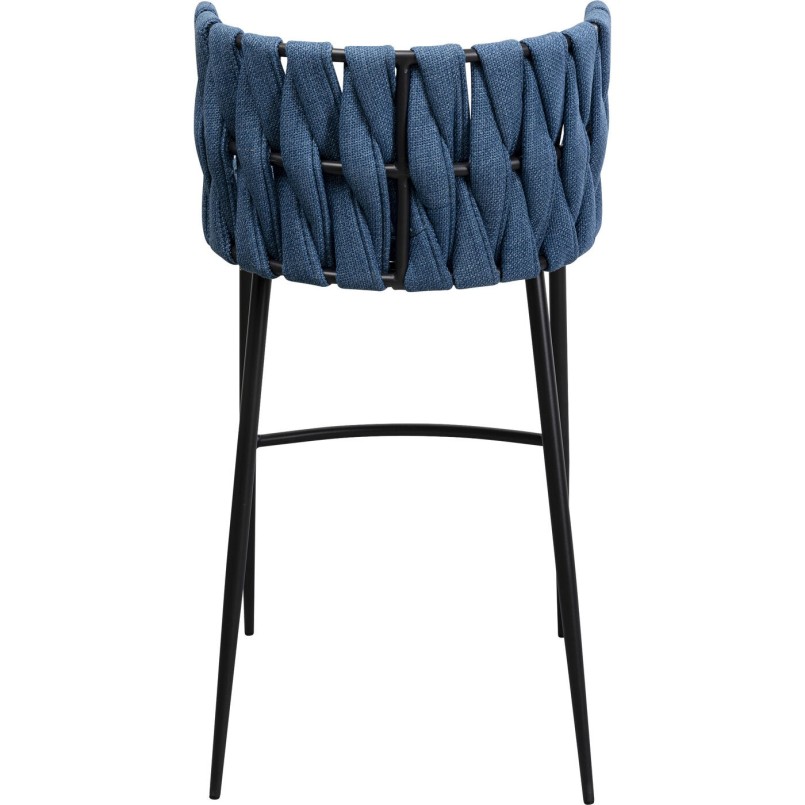 Chaise bar Saluti bleu 77cm