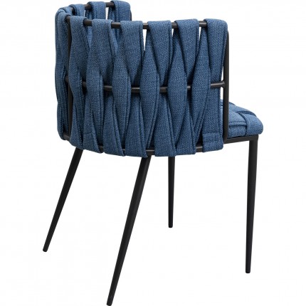Chair with armrests Saluti blue Kare Design