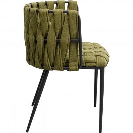 Chair with armrests Saluti green Kare Design
