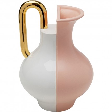 Vase Stage 18cm white and pink Kare Design