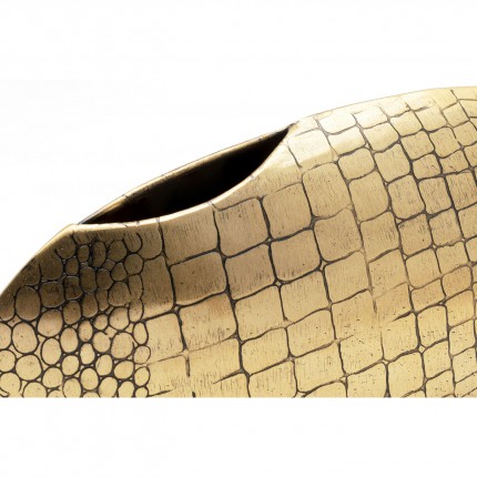 Vaas slang goud 12cm Kare Design