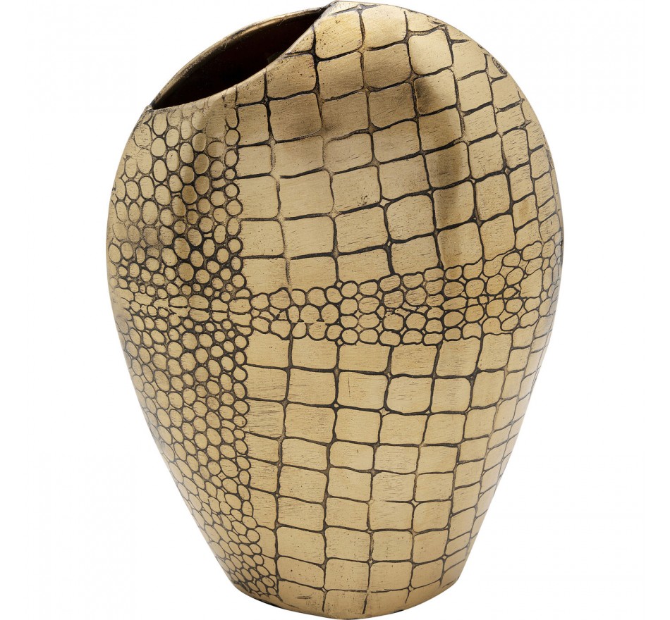 Vaas slang goud 21cm Kare Design