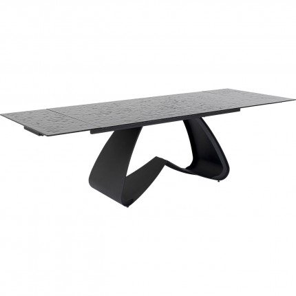 Uitschuifbare Eettafel Bellagio 180x95cm zwart Kare Design