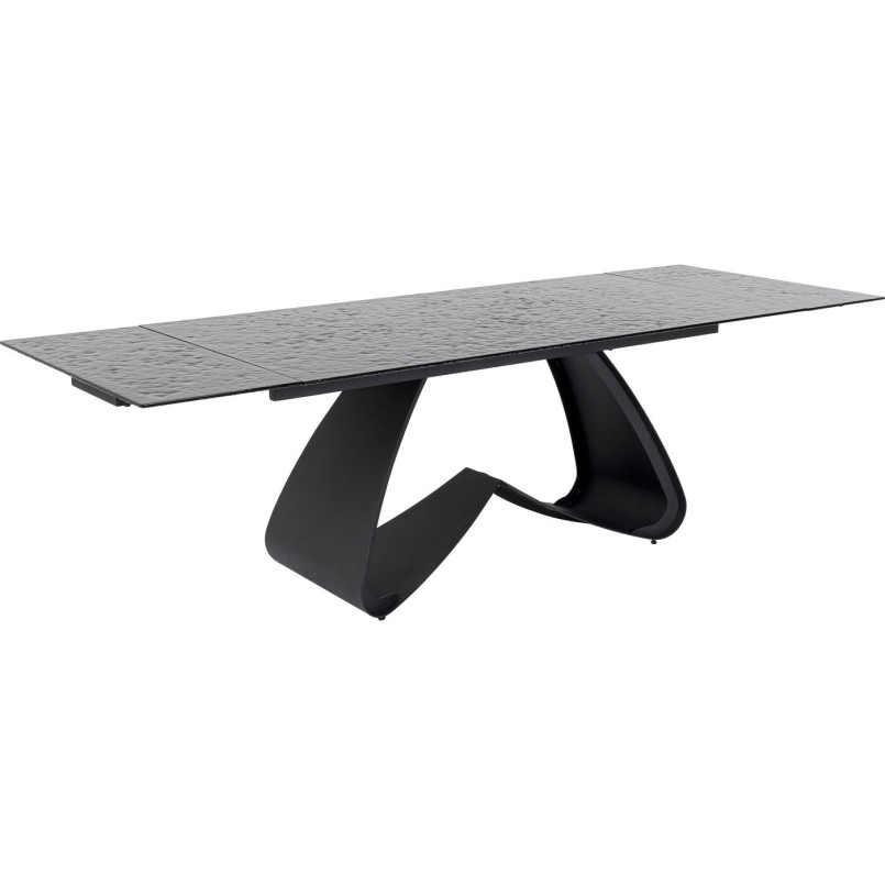 Table à rallonges  Bellagio verre 180(40+40)x95cm