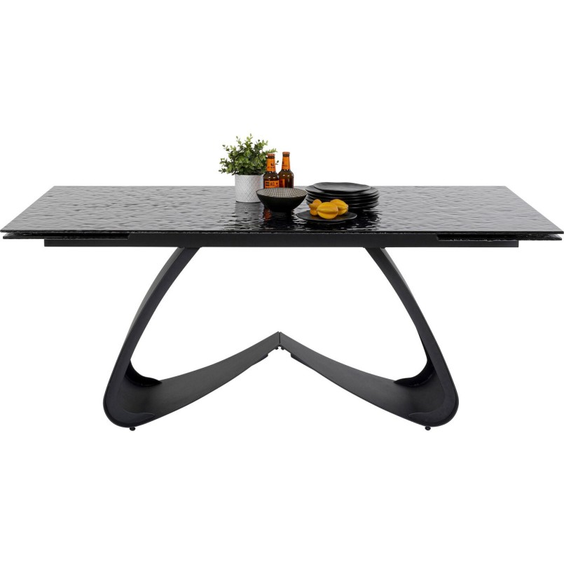 Table à rallonges  Bellagio verre 180(40+40)x95cm