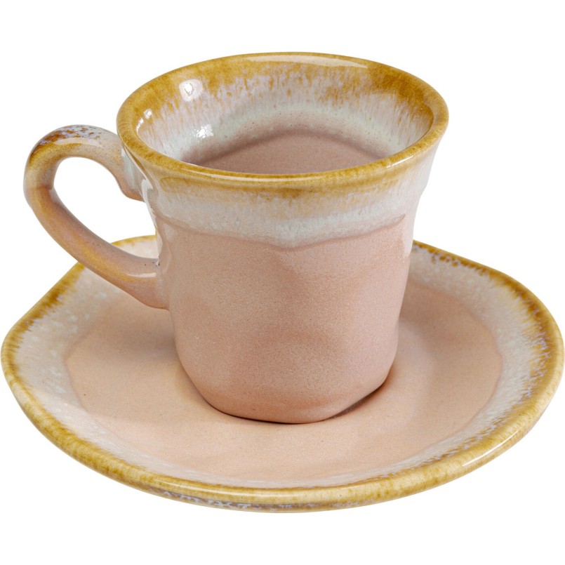 Tasse à espresso Nala rose (2-parts)