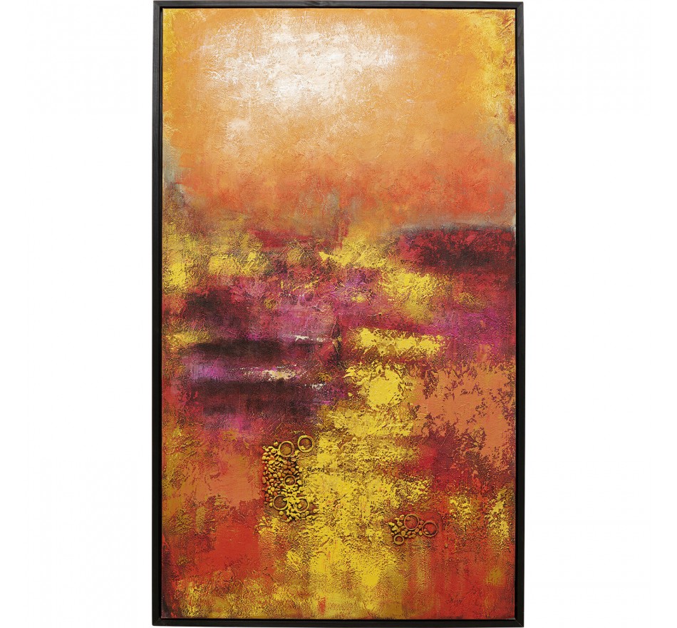 Schilderij Jardin 125x215cm rood Kare Design