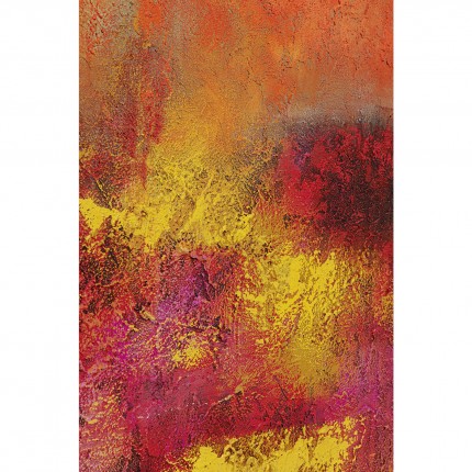 Schilderij Jardin 125x215cm rood Kare Design