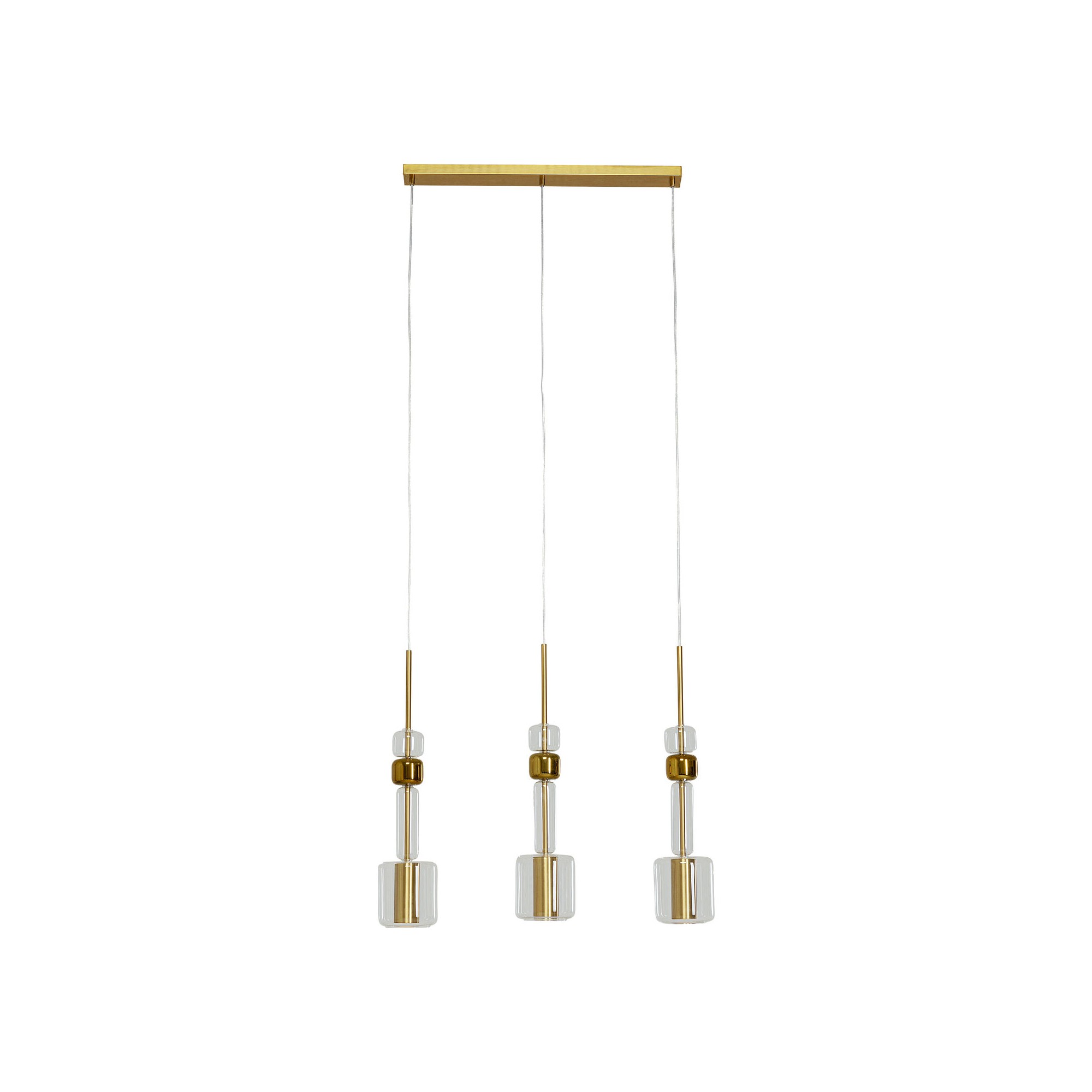 Suspension Candy Bar doré 70cm