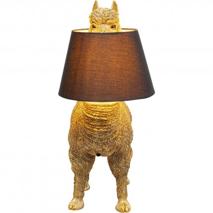 Tafellamp lama goud 59cm Kare Design