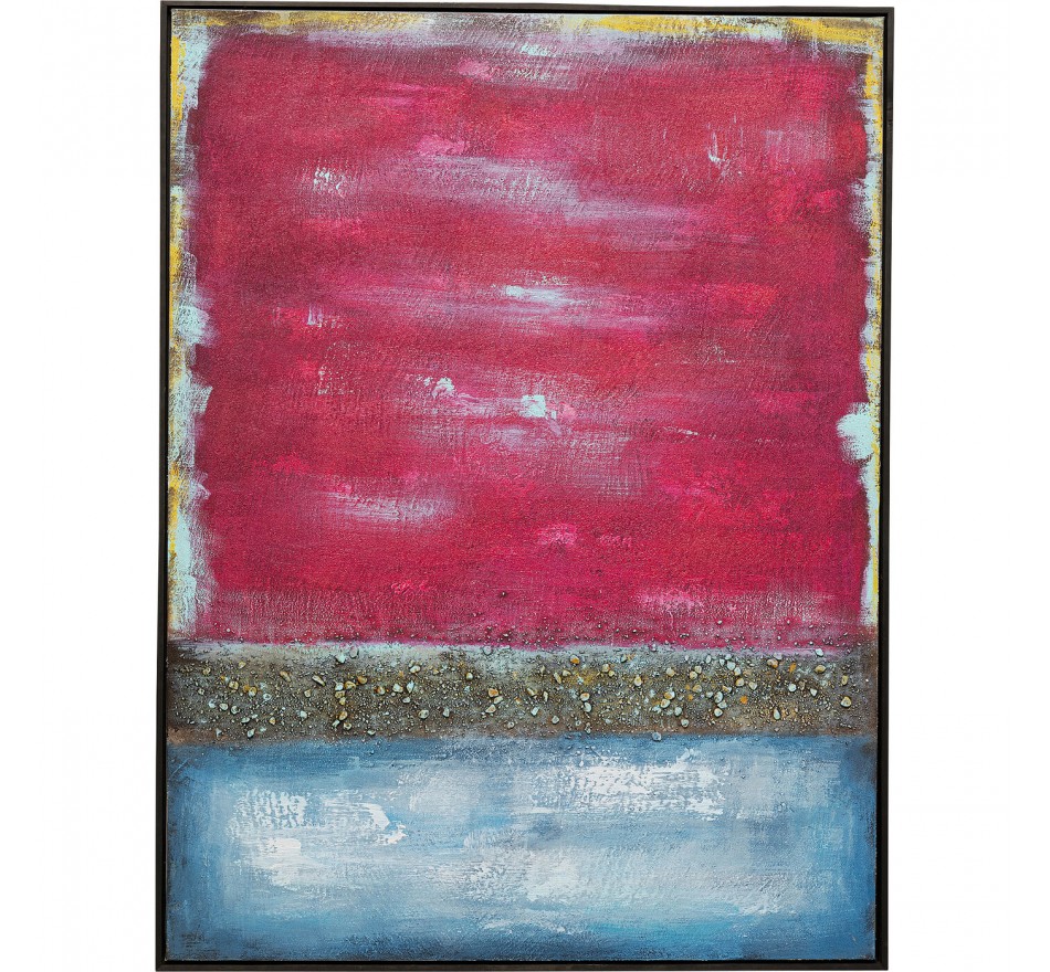 Schilderij Vista rood 90x120cm Kare Design