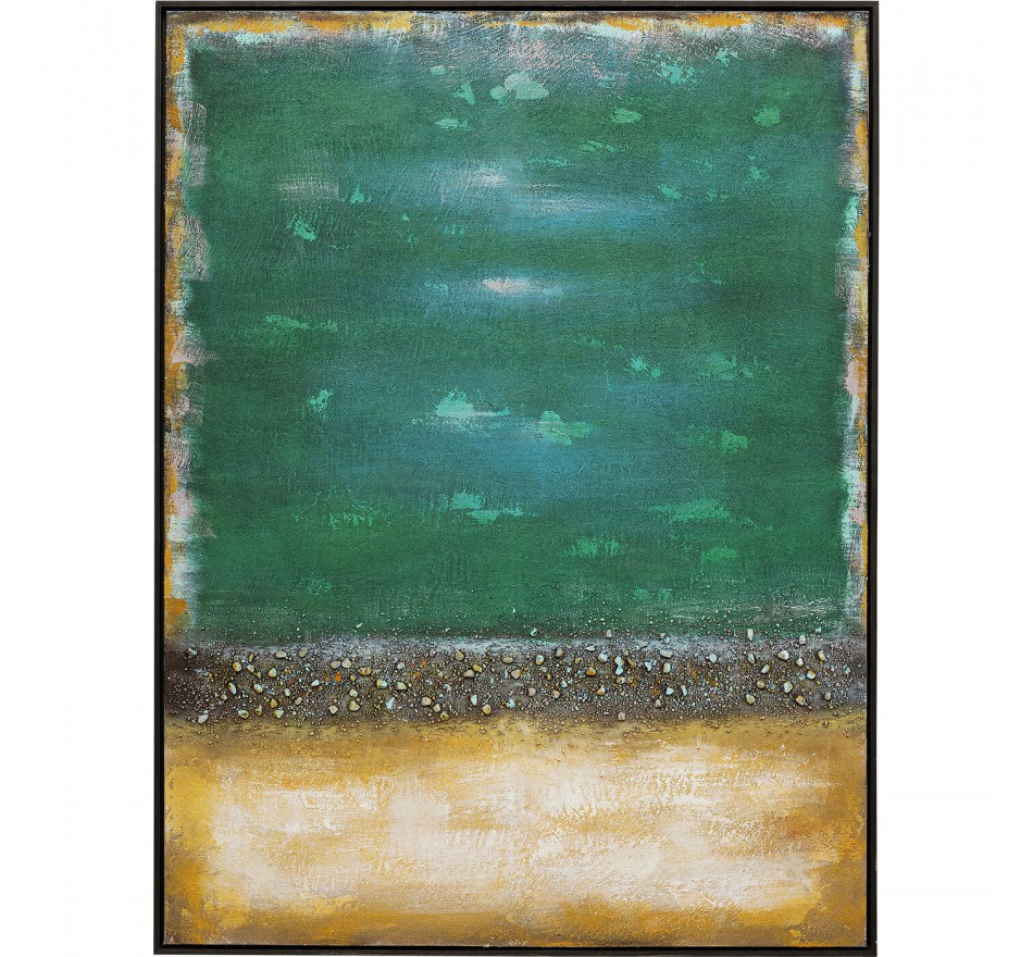 Schilderij Vista groen 90x120cm Kare Design