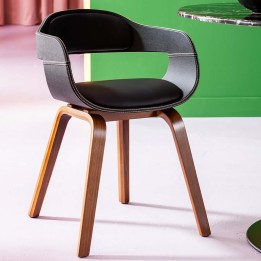 Zwart houten stoel - Costa Walnut - Kare Design