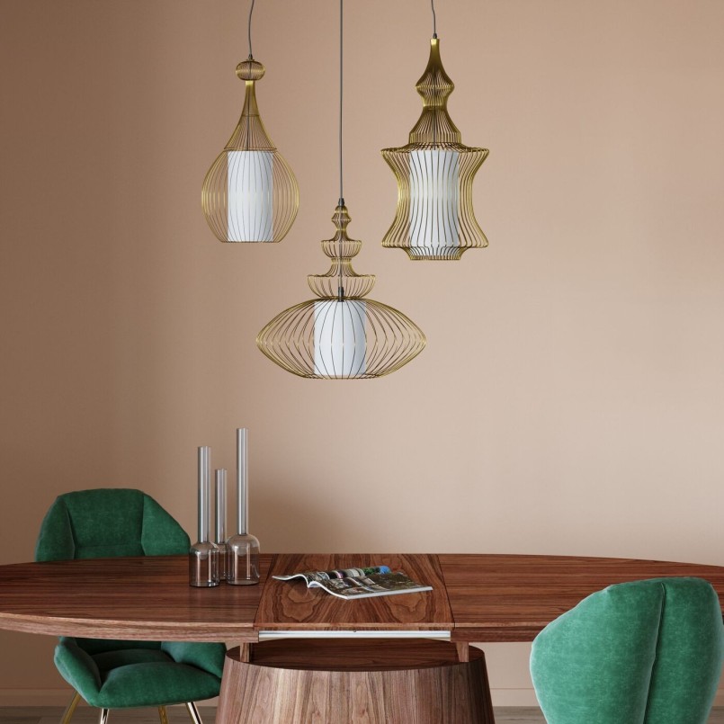 Groene fluwelen retro stoel - Viva - Kare Design