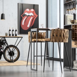 Moderne gele barkruk - Cheerio - Kare Design - Kare Design