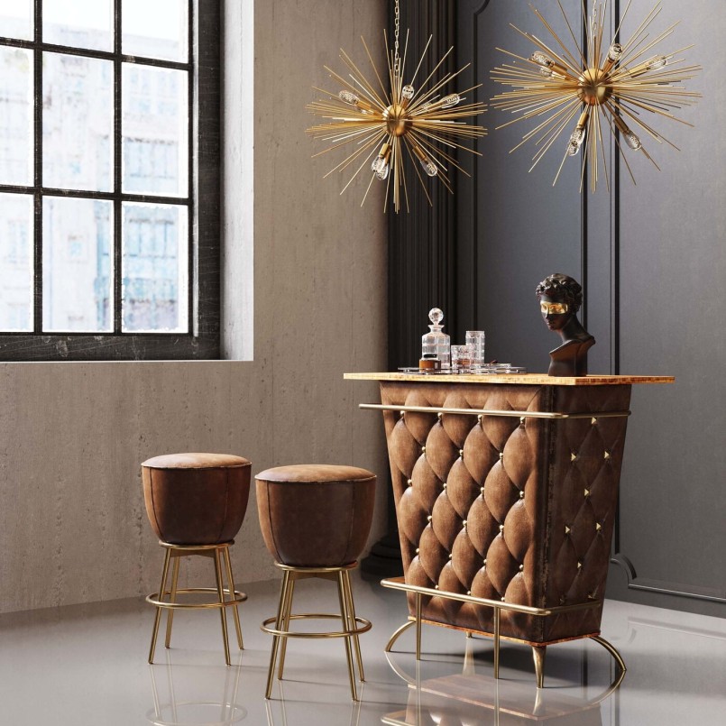 Bar vintage marron - Lady Rock - Kare Design