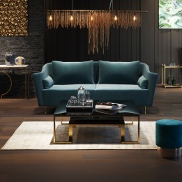 Table basse rétro doré - Rush - Kare Design