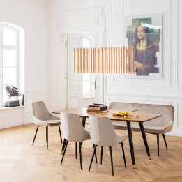 Beige velvet chair - East Side - Kare Design
