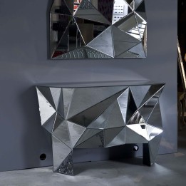 Console moderne miroir - Prisma - Kare Design