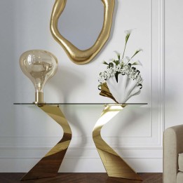 Golden design console - Gloria - Kare