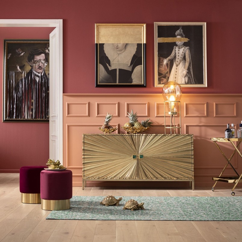 Buffet contemporain doré - Illumino - Kare Design