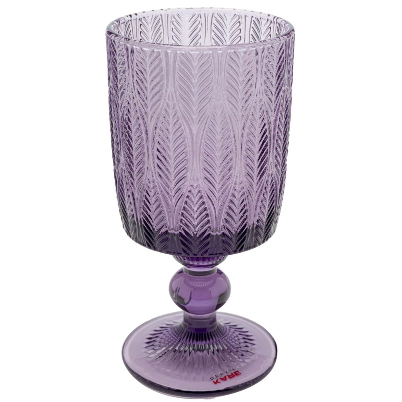 Verres à vin en verre violet - Fogli - Kare Design