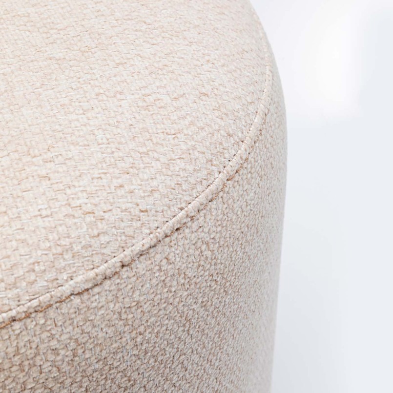 Krukje in crème stof en zwart staal - Kersen - Kare Design