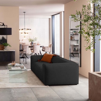 Sofa Cubetto 3-Seater Dark Grey 220cm Kare Design