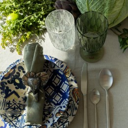 Blauwe en witte dinerborden - Fresco - Kare Design