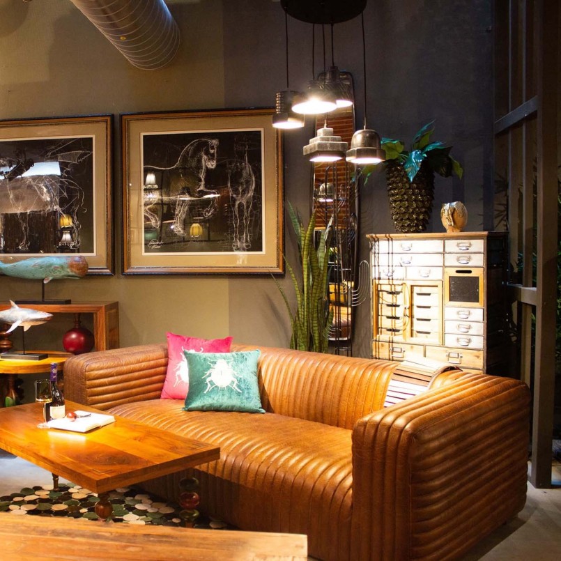 Canapé en cuir 3 places - Malibu - Kare Design