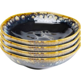 Assiettes en grès bleu - Lio - Kare Design