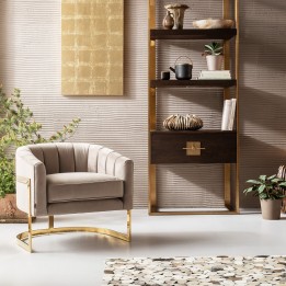 Retro armchair beige - Pure Elegance - Kare Design