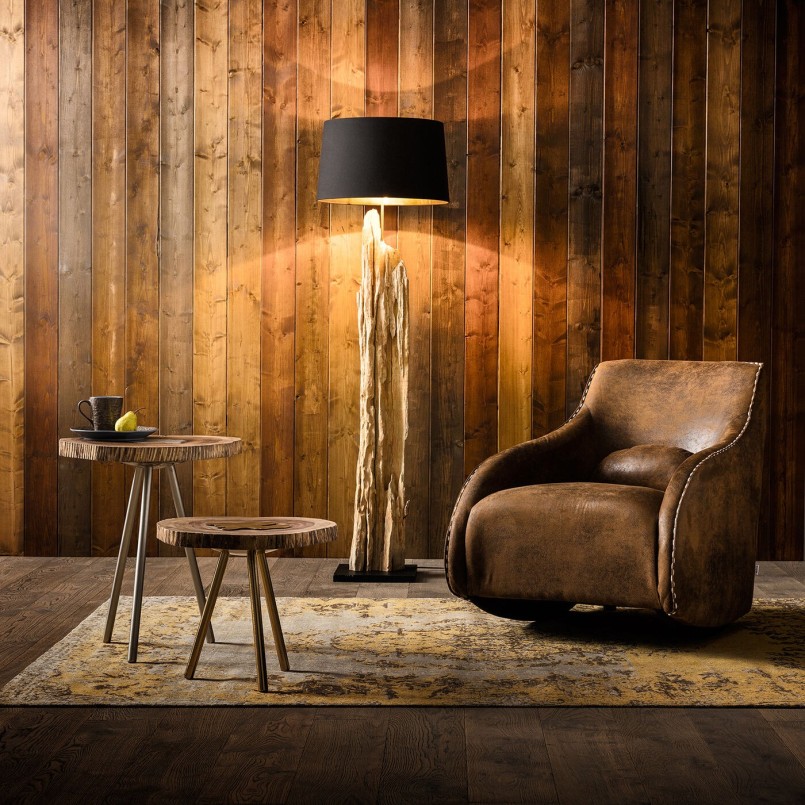 Vintage schommelstoel bruin - schommelritme - Kare Design