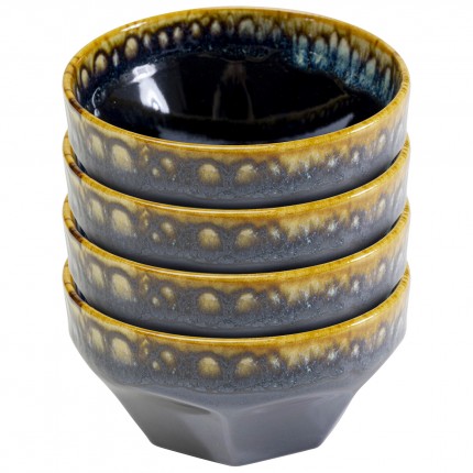 Bols Lio bleus 15cm set de 4 Kare Design