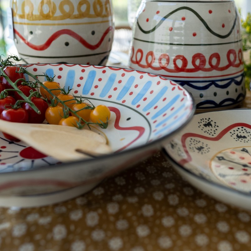 Assiette à motifs multicolores - Los Cabos - Kare Design
