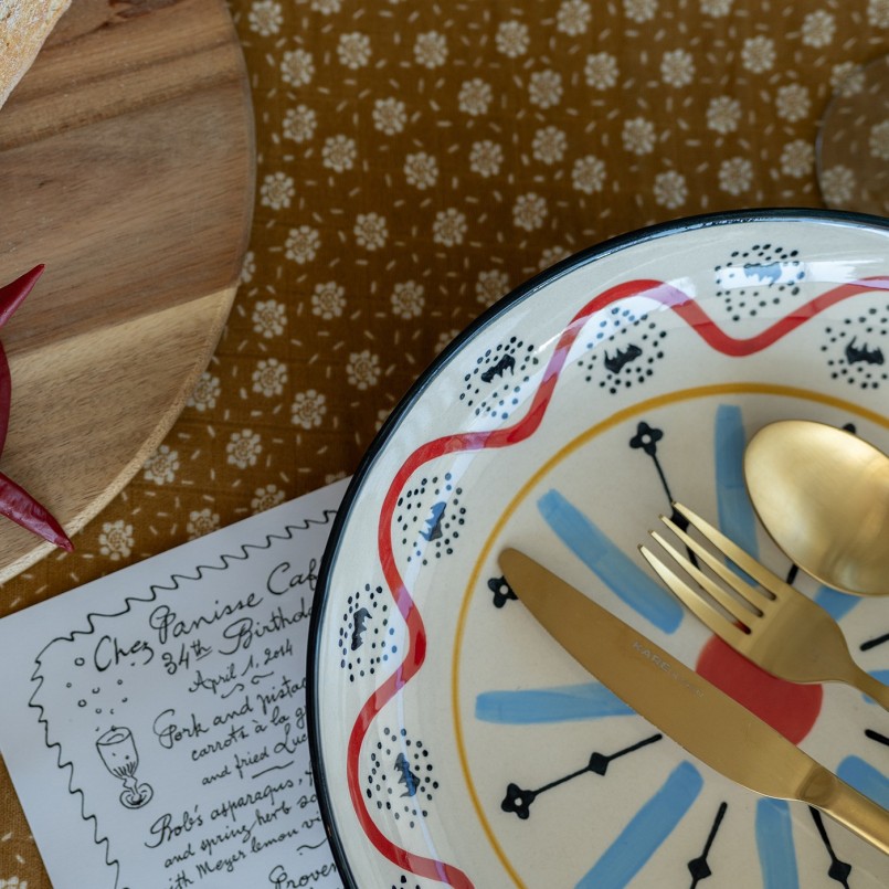 Gold-plated steel cutlery - Gloria - Kare Design