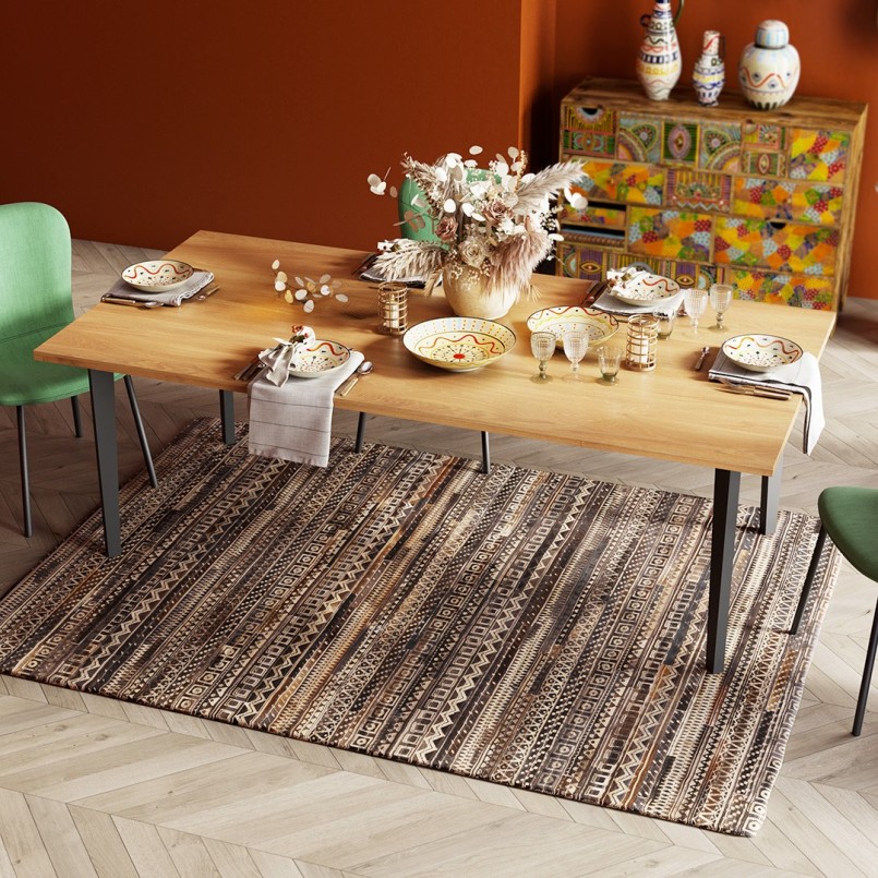 Plate with multicolored patterns - Los Cabos - Kare Design
