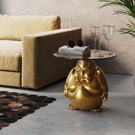 Bijzettafel sumo goud 54cm Kare Design